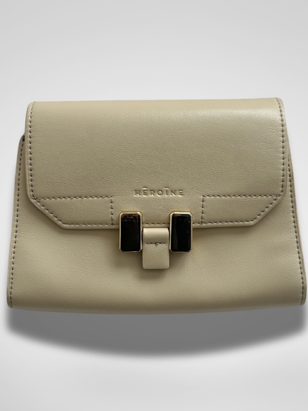 Maison Heroine Vegan Leather Clutch Crossbody Bag